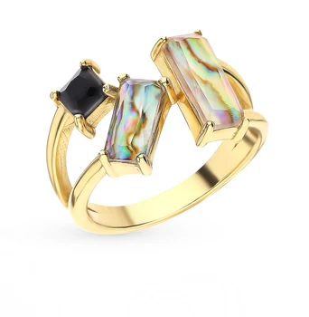 

Silver ring with alpanite sunlight sample 925