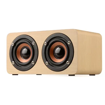 

Retro Wooden Computer Speakers Music Speakers PC Home Speaker Wireless Bluetooth Speaker Portable HiFi Shock BassAltavoz TF