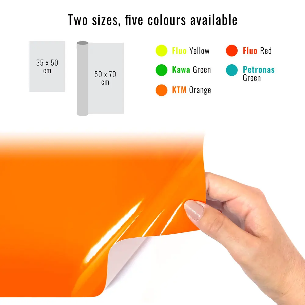 Selbstklebende Folie Für Car Wrapping Gelb Fluoreszierend 50 X 70
