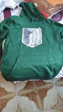 Sudadera con capucha de Anime para mujer, ropa de calle de manga larga con capucha de Attack on Titan, Harajuku, deportiva, verde, Unisex, G1, 2020