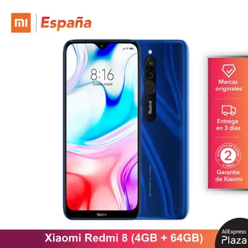 

Xiaomi Redmi 8 (64GB ROM, 4GB RAM, Cámara de 12MP , Batería de 5000 mAh, Android, Nuevo, Libre) [Teléfono Movil Versión Global p