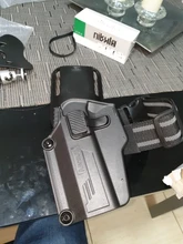 Correa de banda para pierna táctica QLS 19 22, adaptador de cartuchera para pistola Safa Glock 17 Beretta M9, cinturón de cintura para pistola de caza