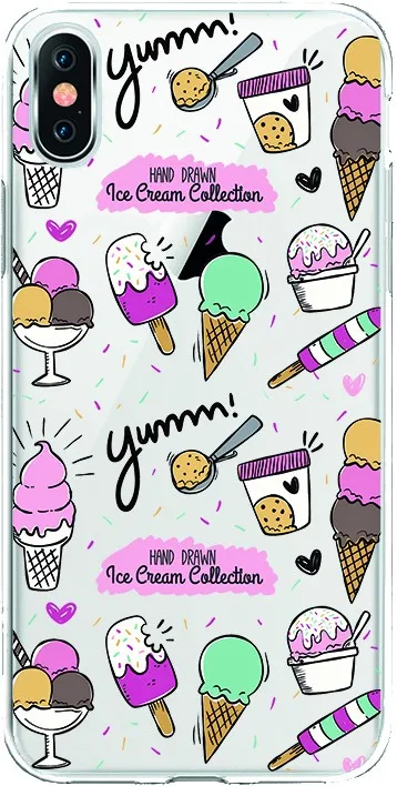 Silicone TPU drawing case SW0033 Ice Cream Collection for Motorola G6 Plus | Мобильные телефоны и аксессуары