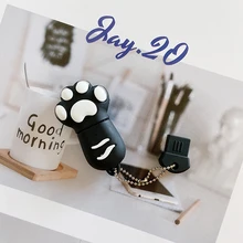 

New Cute Cat's Claw U Disk 64GB 128GB Couple Doll Usb Flash Drive Memory Birthday Present Stick Key Drive Logo Custom Decoration