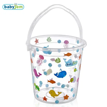 

ebebek Babyjem Clear Patterned Plastic Bath Bucket 14 Litre