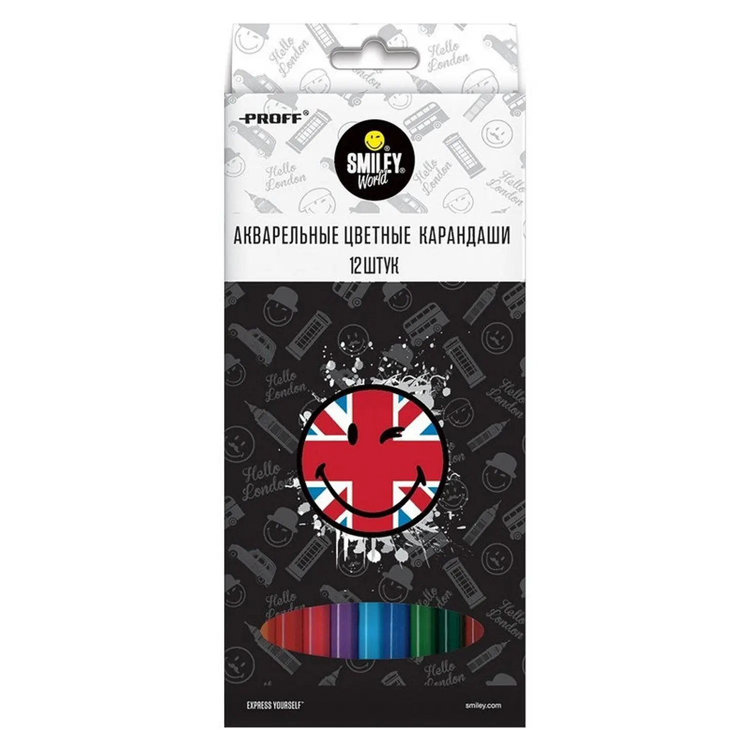 Карандаши цветные Proff 12 цв. акварельные
