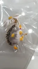 Brooch Pins Hedgehog Flower Gifts Animal Office Wuli Baby Women Lovely Hold Hold