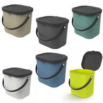 

Kitchen Trash Can Sorting Recycle Bin Stacked Sorting Trash Bin Household Dry And Wet 6L Stackable Handle ECO Scandinavian