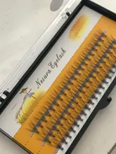 60 racimo/caja de pestañas individuales 0,07/0,1 grueso conjunto de pestañas extensión 3D pestañas falsas naturales al por mayor