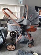 Cochecito de bebé 3 en 1 de paisaje alto, carrito reclinable, plegable, para recién nacido, novedad de 2021