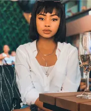 Peluca de Bob corto recta de máquina completa con flequillo negro Natural brasileño Remy pelucas de cabello humano 150% densidad media Ratio Bob peluca