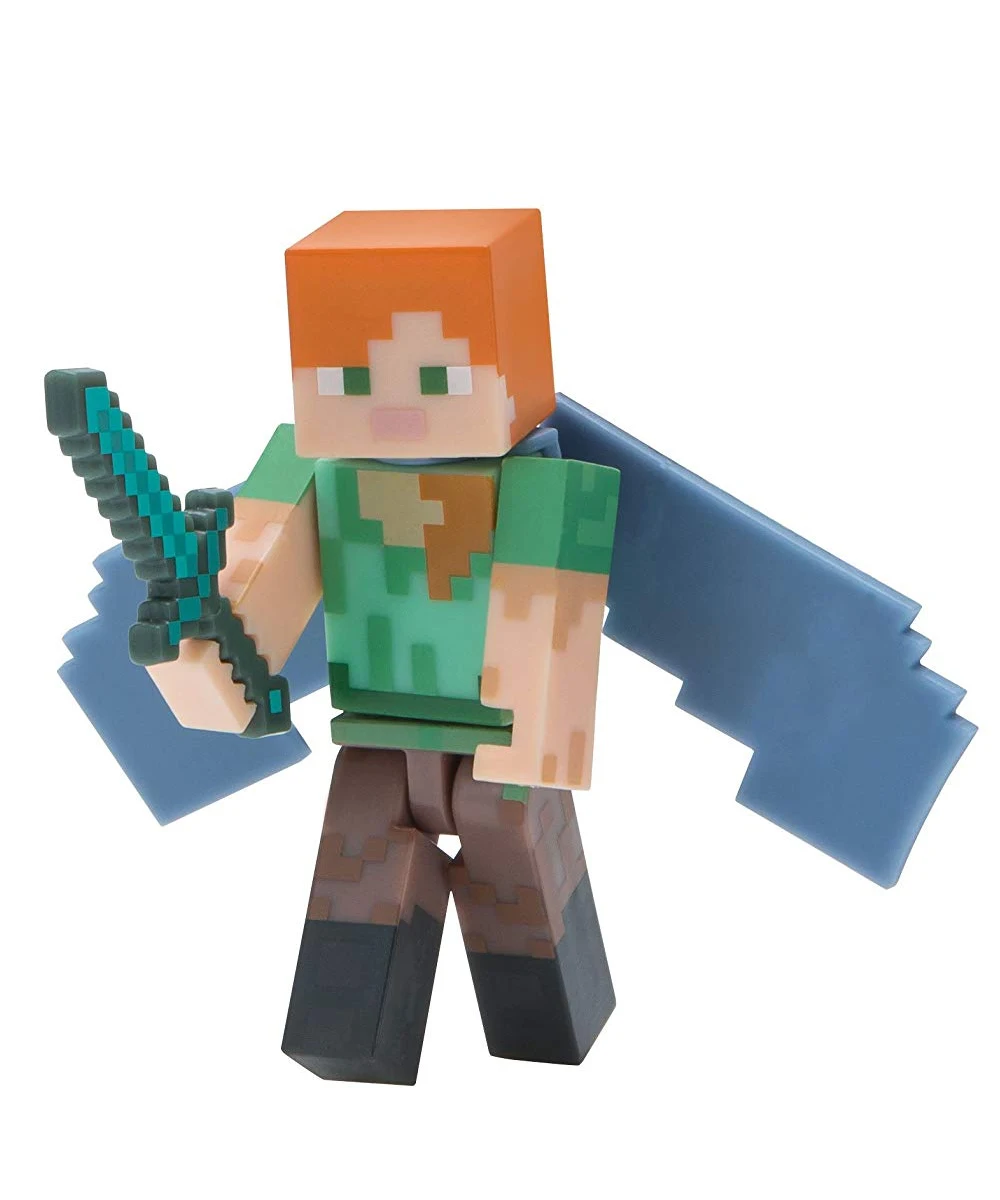 Фигурка Minecraft Alex with Elytra Wings 8см| |