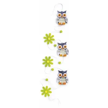 

67101353 felt Garland with owls, 120 cm, color: gray, Gloria ex