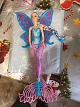 Muñeca de sirena de natación clásica para niñas, juguete de princesa con ala de mariposa, a la moda, gran oferta, regalos de Navidad, 2020