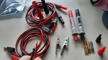 Alligator-Clip Probe Cable Test-Hook Banana-Plug Cleqee P1308b 8PCS 4MM