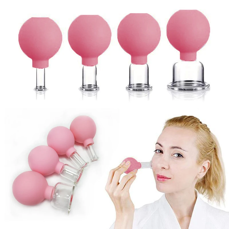 Vacuum Cupping Glasses Massage Body Facial Cups Anti Cellulite Therapy Tool