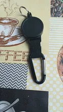 Tactical Keychain Rope Key-Holder Telescopic Retractable H24 80cm-Wire Return Burglar