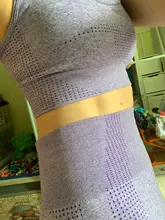 Gym Clothing Leggings Sportswear Crop-Top Yoga-Set Fitness Long-Sleeve Seamless Workout