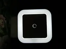 Led-Night-Light Corridor-Lamp Eu-Us-Plug Bedroom Wireless-Sensor Mini for Baby Square