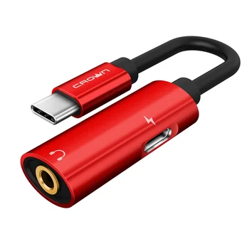 

Type-C to 3.5 jack with charging port adapter