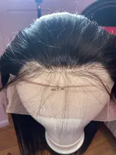 Luvin-pelucas de cabello humano para mujeres negras, barato, 180, 250 de densidad, 30, 40 pulgadas, liso, sin pegamento, Frontal, brasileño