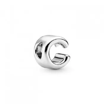 

CHARM SILVER LETTER C