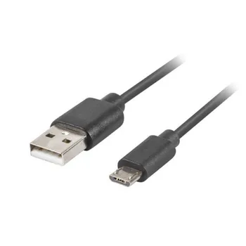 

Cable usb lanberg ca-usbm-20cu-0005-bk - conectores usb a a micro usb - qc 3.0 - 0.5m - negro