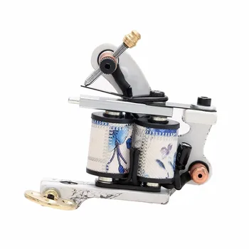 

1pcs professional handmade tattoo coil machine gun Shader & Liner Cast iron 10 wraps rotary machine tattoo tools