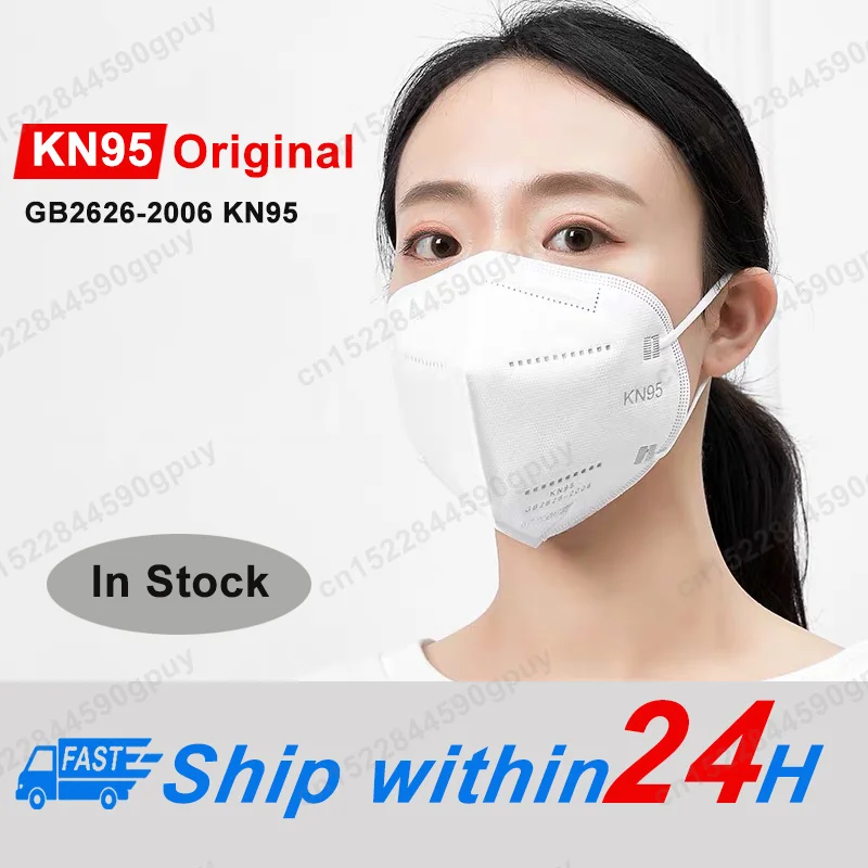 

10/20/50 Pcs Disposable Mask Mouth Face Masks KN95 95% Filtration Elastic Anti-Dust 4-layer PM2.5 Non Woven Ear Loop Masks