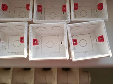 Atlectric-Mounting-Box Socket Cassette-Switch Internal White Hidden 86 Red Concealed
