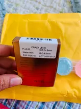 2 unids/par-lentillas de colores para disfraz de Halloween, lentes de contacto para ojos de Anime, colores para Cosplay, Rojo