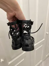 Sandalias de fondo suave para niñas, zapatos de princesas pequeñas, novedad de verano, zapatos romanos altos para bebés, zapatos de playa Princesa, zapatillas para niños