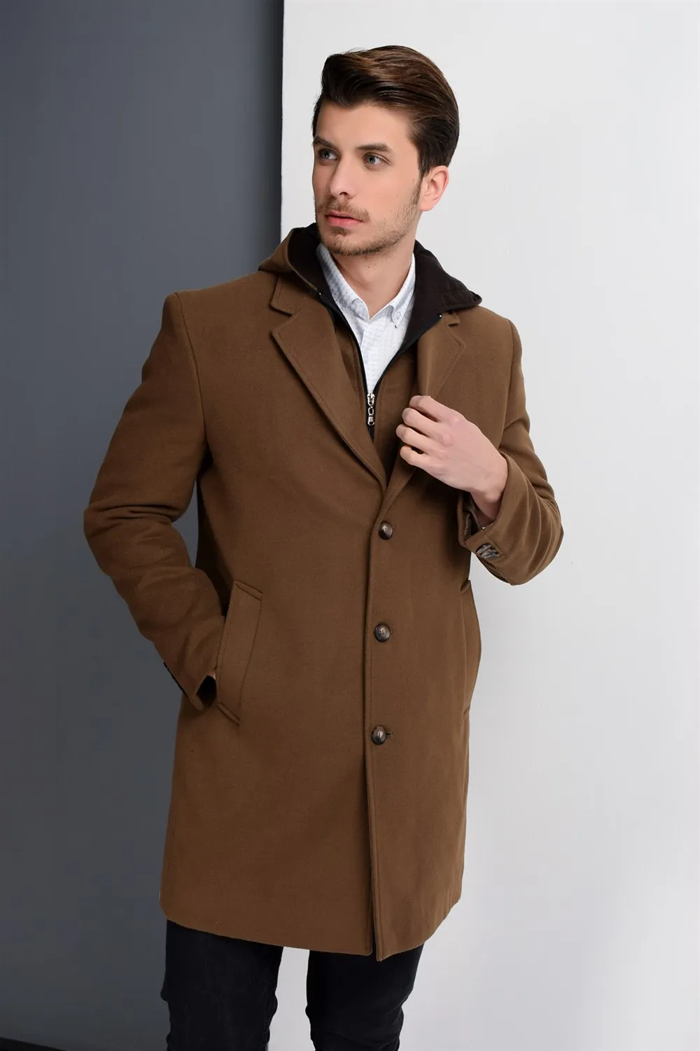 PLT8376 Пальто DEWBERRY-CAMEL
