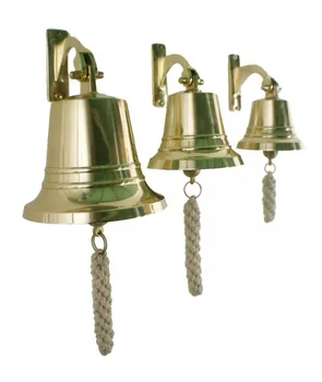 

Bell casting brass and high loudness. Measures: Ø 12,5 cm.