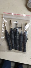 Drill-Bit-Set Countersink-Drill Pilot-Holes Woodworking A-Wrench Screw-Sizes with 5pcs