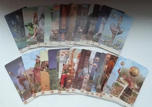 Cartas de Tarot y guía, juego de adivinación del destino, cubierta para fiesta, vacaciones, juegos de mesa