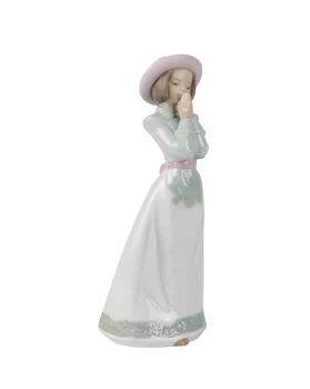 

NAO Figure Is The Time Of Prayer. Sculpture Decoration Girl. Girl Porcelain