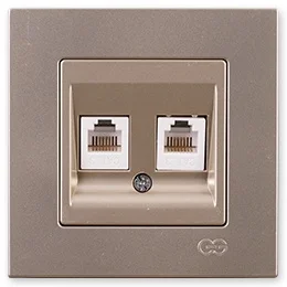 

PnpnElectrıc Gns Eqona Metallic Beige Double Numerical Telephone Socket (2x Cat3) Double Telephone Socket