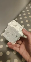 Mounting-Lining-Box Socket Cassette Wall-Switch Wallpad White-Wall for 86--86mm Universal