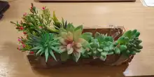 Bathroom-Accessories Flower Arrangement Planta Garden-Decoration Artificial-Succulents-Plants