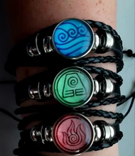 Nuevo Avatar el último maestro aire pulsera REINO UNIDO DE nómada de aire y de la tribu de agua cúpula de vidrio pulsera de regalo