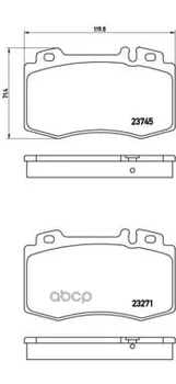 

Brake disc pads front. Mercedes-Benz (BBDC) E-Class (W211) 11/05- / Mercedes-Benz C-Cl Brembo item No. p50053