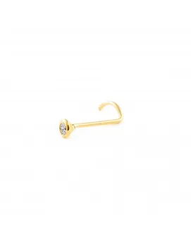 

Piercing Gold cone Nose with Zircon 2 mm (9kts)