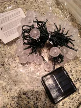 Solar-Light Garlands Crystal-Ball Outdoor-Decoration Christmas-Party for 8-Modes 12m/led