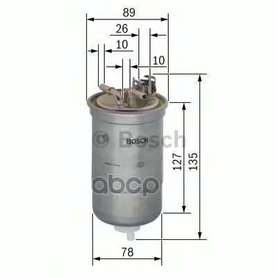 Фильтр Топливный Audi: A4 04-, A4 Avant 04-, A6 04-, A6 Avant 05- Bosch арт. 0450906429