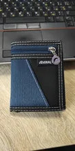 Billeteras de tela de lona para hombre, bolso de mano corto, monedero, monedero, tarjetas, titular de la identificación, regalo de cumpleaños