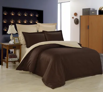 

Bed linen valtery satin, 100% cotton, Beige Brown, sizes 1,5 sleeping, 2 sleeping, the family