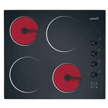 

Glass-Ceramic Hob Cata 604HVI 60 cm (4 Cooking areas) Black