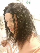 Vanlov brasileño agua Diadema con ondas Peluca de cabello humano sin costuras completa máquina pelucas de cabello humano Remy peluca y bufanda para las mujeres negras