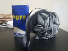 Bola de baño de carbón de bambú flores de baño esponja ducha PUF bola estropajo malla PUF esponja de baño fácil de usar